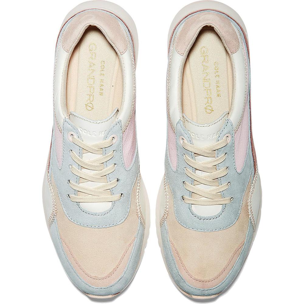 Cole Haan Womens GrandPro Downtown  Pink Suede Lace-Up Sneakers Shoes NWT - Picture 2 of 3